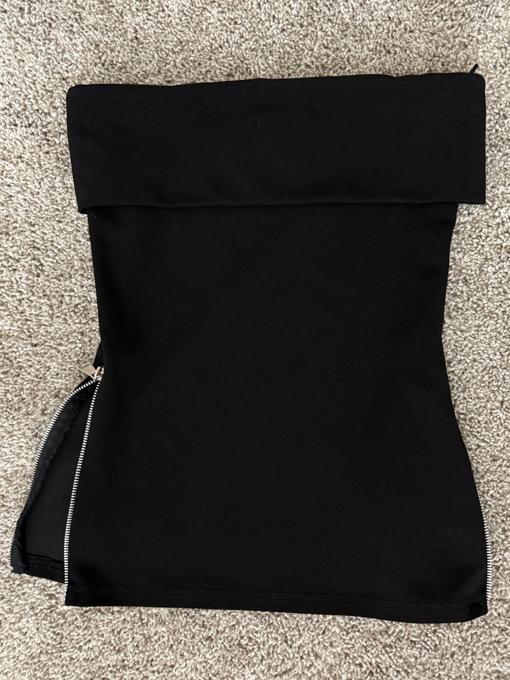 Zara Tube Top Zip Up Sides